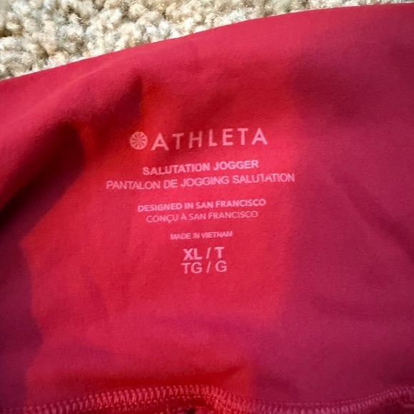 Red Salutation Jogger Athleta - Picture 6 of 7